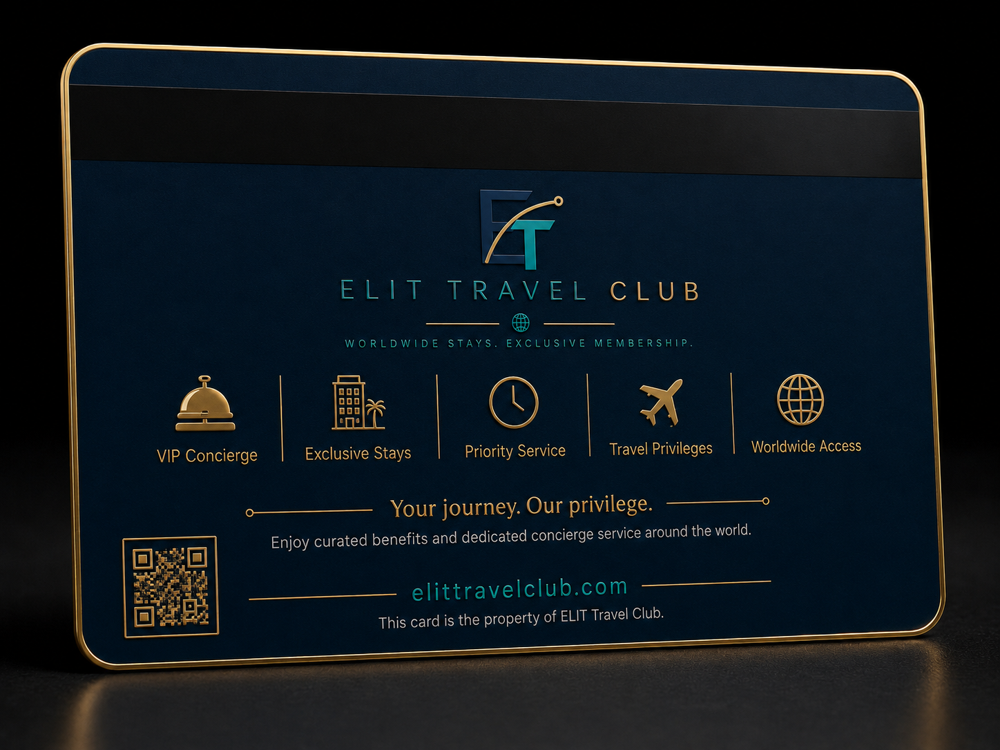 ELIT Travel Club kart arka yüz